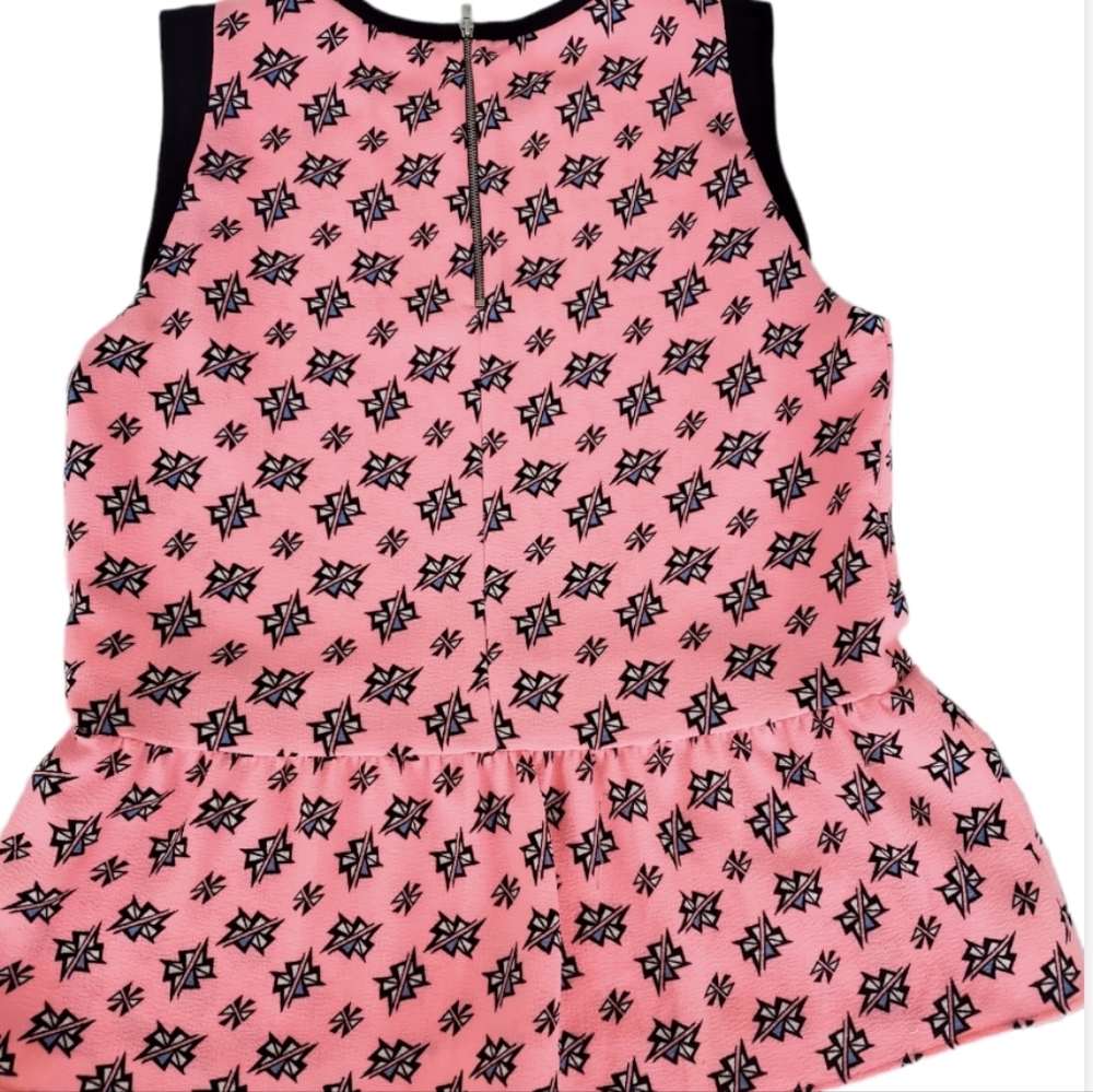 Sandro   Hot Pink Sleeveless  Pemplum Top - Picture 3 of 11